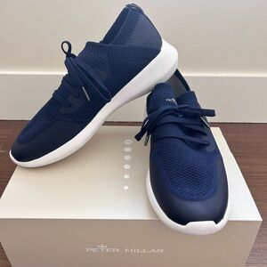 Peter Millar Blue Hyperlight Glide Slip On Sneakers Shoes Women's 10